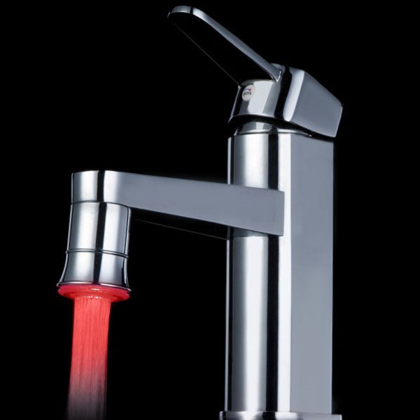 LED Full Brass Temperature Control Spontaneous Light Faucet Tap