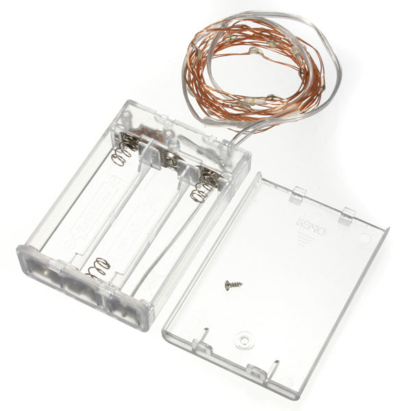 Warm White/Pure White 2M 20LED Copper Wire LED String Lights Lamp 5V