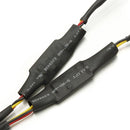 2 x 45cm DC12V LED Strip Lights Switchback White DRL Amber Turn Lights