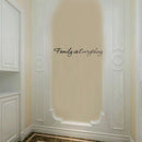 DIY Family is Everything Removable Home Decor Art Vinyl Quote Wall Sticker