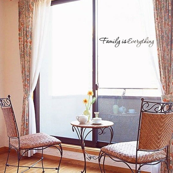 DIY Family is Everything Removable Home Decor Art Vinyl Quote Wall Sticker