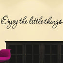 DIY Enjoy The Little Thing Removable Art Vinyl Quote Wall Sticker Mural