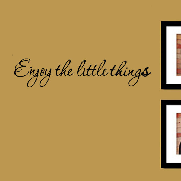 DIY Enjoy The Little Thing Removable Art Vinyl Quote Wall Sticker Mural