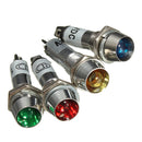 8mm 12V LED Dashboard Warning Indicator Signal Light Lamp