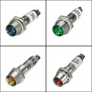 8mm 12V LED Dashboard Warning Indicator Signal Light Lamp