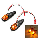 2x LED Universal Motorcycle Turn Signal Light Indicators Lamp Amber