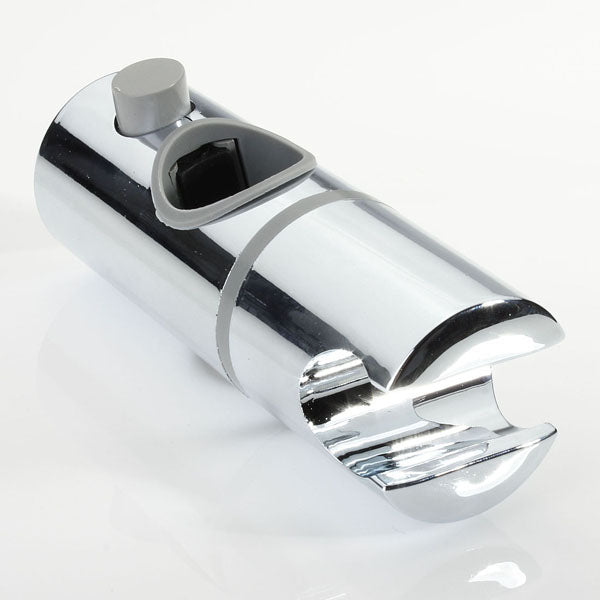 ABS Chrome Shower Rail Head Slider Holder Adjustable Bracket