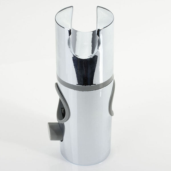 ABS Chrome Shower Rail Head Slider Holder Adjustable Bracket