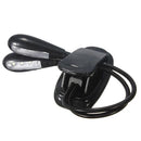 Flexible Dual Arm 8 LED Clip Desk Light Book Reading Laptop Stand Lamp