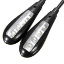 Flexible Dual Arm 8 LED Clip Desk Light Book Reading Laptop Stand Lamp
