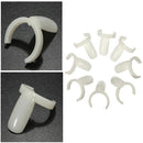 50PCS DIY Ring False Beige Practice Nail Art Tool Displayer