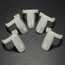 50PCS DIY Ring False Beige Practice Nail Art Tool Displayer