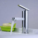 Chrome Brass Waterfall Single Handle Bathroom Basin Sink Mixer Tap