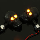 Motorcycle Skeleton Head Skull Turn Signal Light Indicator 12V 0.5W