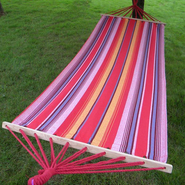 200*80cm Canvas Single Hammock Tourism Camping Leisure Fabric