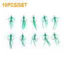 ZANLURE 10pcs/lot Treble Feather Fishing Baits Hooks Crank Lure Accessories