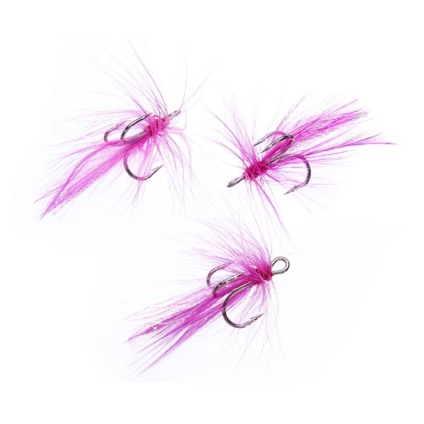 ZANLURE 10pcs/lot Treble Feather Fishing Baits Hooks Crank Lure Accessories