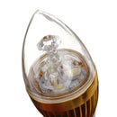 E14 6W White/Warm White 3 LED Golden Chandelier Candle Bulb 85-265V