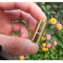 DQG Fairy Brass XP-G2 R5 10180 Mini LED Flashlight With Tritium Vials