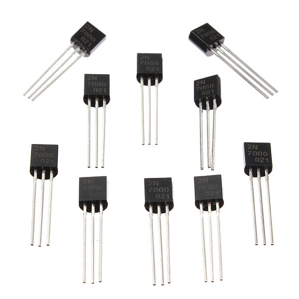 20pcs 2N7000 N-Channel Transistor Fast Switch TO-92 MOSFET