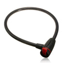 60cm Black Motorcycle Heavy Duty Coil Lock Steel Cable with 2 Keys