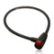 60cm Black Motorcycle Heavy Duty Coil Lock Steel Cable with 2 Keys