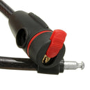 60cm Black Motorcycle Heavy Duty Coil Lock Steel Cable with 2 Keys