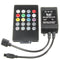 20 Key Music IR Remote Controller Sensor For 3528 5050 RGB LED Strip