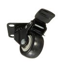 4PCS Heavy Duty PU Swivel Castor Wheels Trolley Furniture Caster