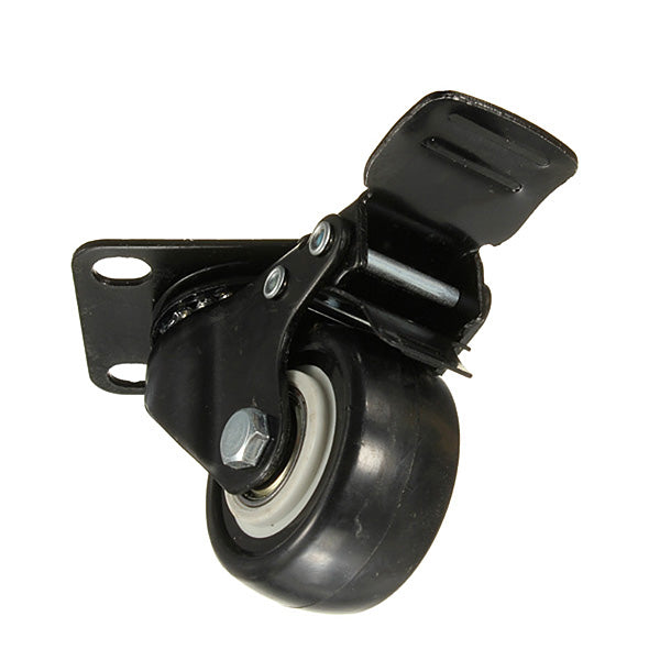 4PCS Heavy Duty PU Swivel Castor Wheels Trolley Furniture Caster