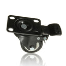 4PCS Heavy Duty PU Swivel Castor Wheels Trolley Furniture Caster