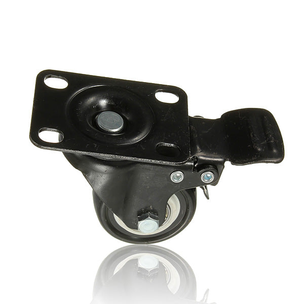 4PCS Heavy Duty PU Swivel Castor Wheels Trolley Furniture Caster