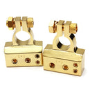 2 Pcs Car Auto Positive Negative Battery Terminal Platinum