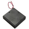 4 X AA Battery Holder Case Enclosed Box OFF/ON Switch With Wires