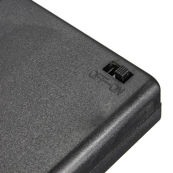 4 X AA Battery Holder Case Enclosed Box OFF/ON Switch With Wires