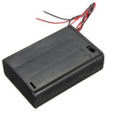 3 X AA Battery Holder Case Enclosed Box OFF/ON Switch With Wires