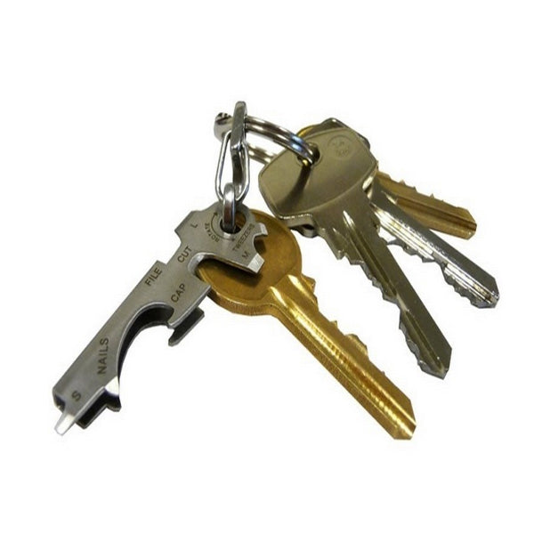 AOTDDOR EDC 8 in 1 Bottle Opener Keychain Gadget Multi-function Key Clip