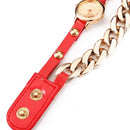 Fashion Chain Rivet Women Bracelet Leather Quartz Watch