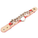 Fashion Chain Rivet Women Bracelet Leather Quartz Watch