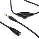 Earphone In Line Volume Control Cable Audio Stereo Extension Adapter