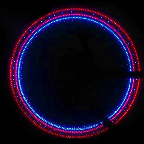 32 Pattern Bicycle Double Light Valve LED Wheels Shaped Lamp