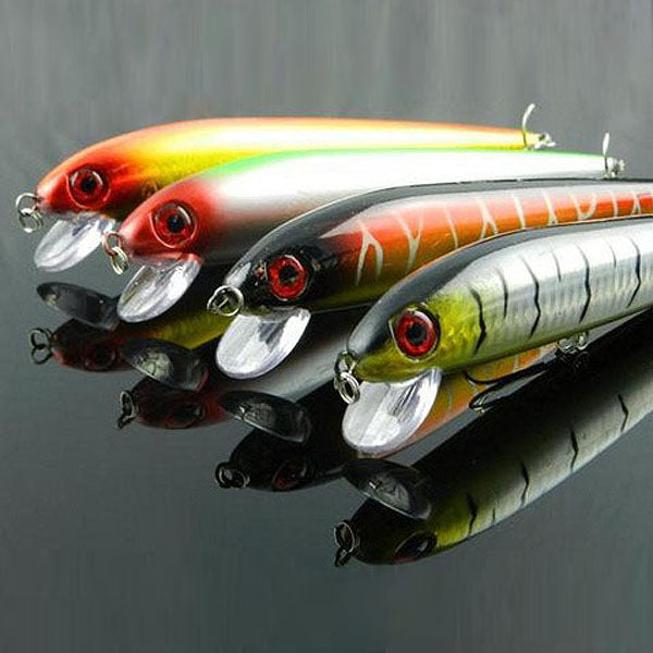 Fishing Lures Bass Minnow Crankbaits Hard Baits Hooks