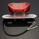 Motorcycle LED Tail Turn Signal Brake License Plate Light Red