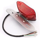 Motorcycle LED Tail Turn Signal Brake License Plate Light Red