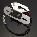 Motorcycle LED Tail Turn Signal Brake License Plate Light Red