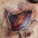 Horror Stitch Wound Waterproof Temporary Scar Tattoo Sticker