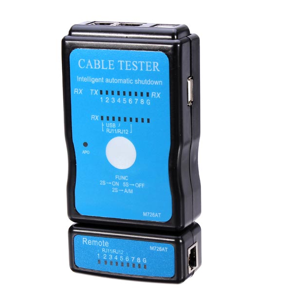 Cable Tester LAN USB RJ45 RJ11 RJ12 Network Ethernet CAT5