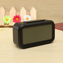 Light Sensitive Digital LCD Snooze Alarm Clock White LED Backlight