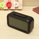 Light Sensitive Digital LCD Snooze Alarm Clock White LED Backlight