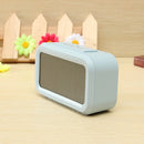 Light Sensitive Digital LCD Snooze Alarm Clock White LED Backlight